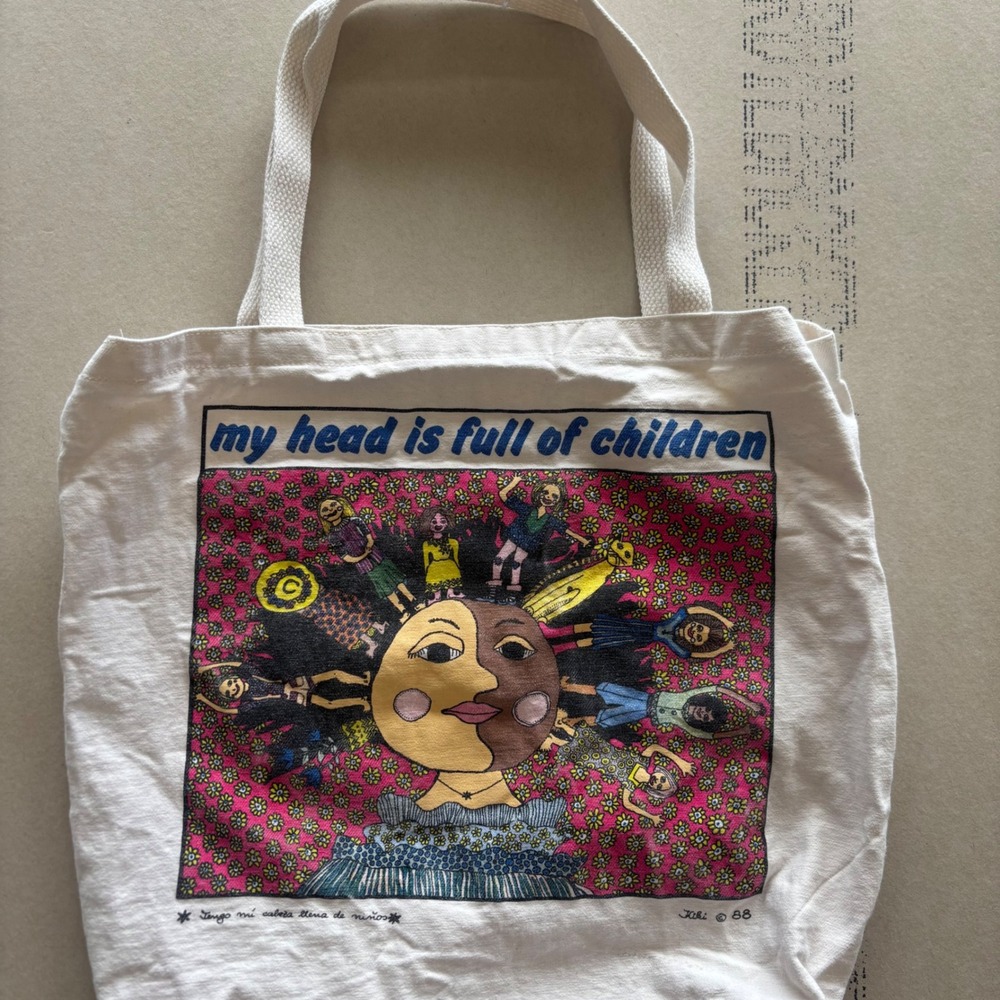 Vintage 80s Kiki‎ My Head Is Full Of Children Tote Bag